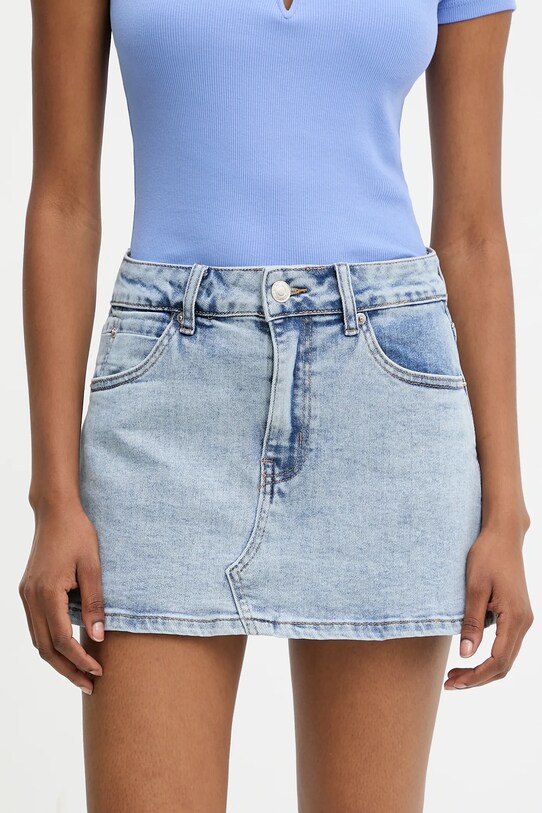 Answear Lab fustă și pantaloni denim panza albastru KM3341.hos