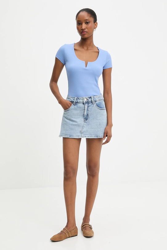 Answear Lab fustă și pantaloni denim KM3341.hos albastru WW25