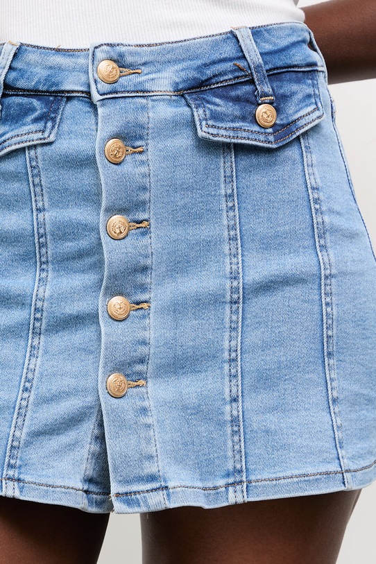 Answear.LAB spódnicospodnie jeansowe niebieski SA7026.hak