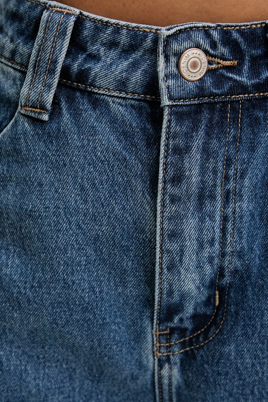 Answear Lab pantaloni scurti jeans albastru JD584BT.hak