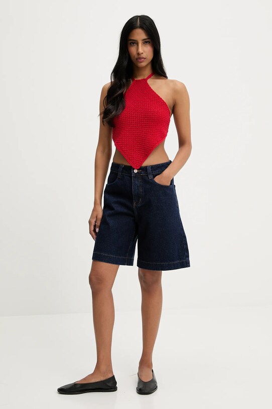 Answear.LAB szorty jeansowe JD584BT.hak granatowy WW25