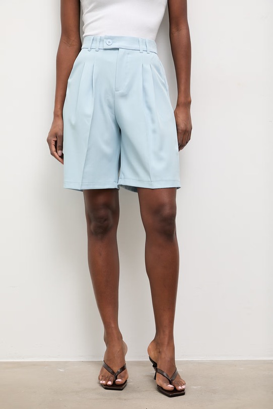 Answear.LAB szorty z elastanem niebieski P7081.hak
