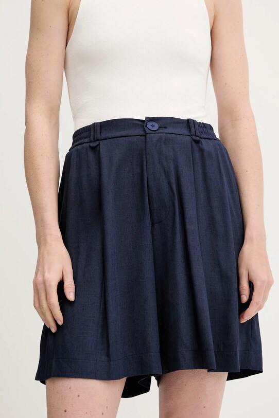 Answear Lab pantaloni scurți cu in in bleumarin LD2700.hak