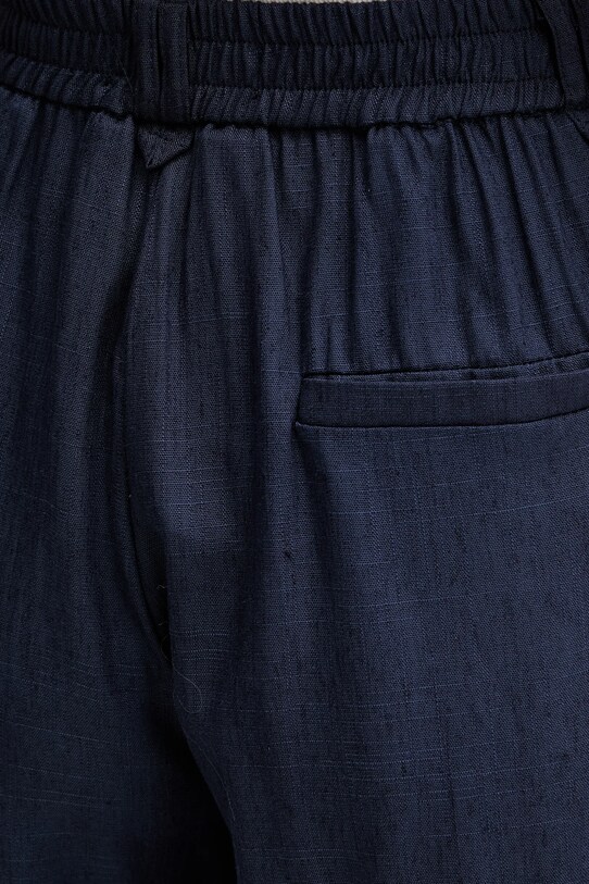 Answear Lab pantaloni scurți cu in bleumarin LD2700.hak