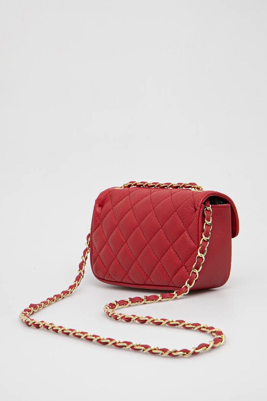 Accessori Answear Lab borsa a mano in pelle 833.ILK rosso