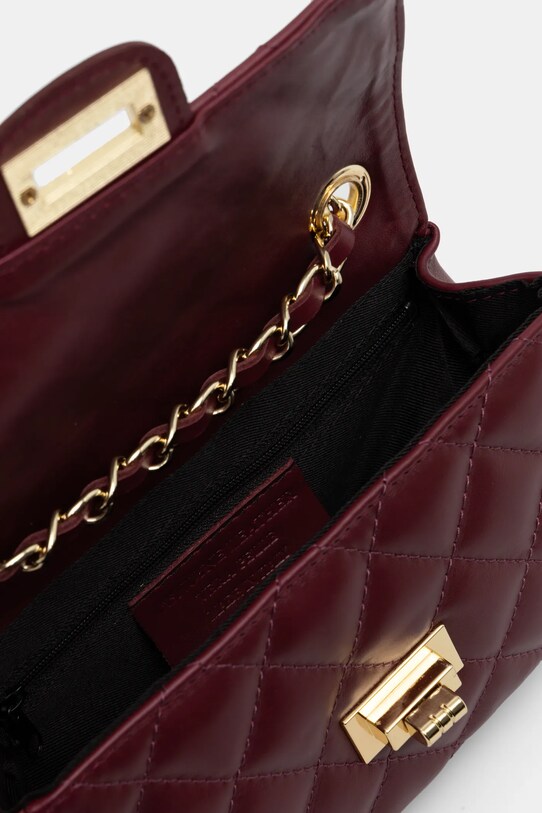 Answear Lab poseta de piele 833.ILK burgundia