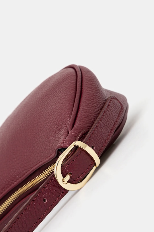 Kožená kabelka Answear.LAB burgundské 1074.ilk