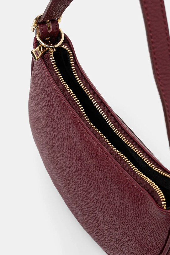 Kožená kabelka Answear.LAB 1074.ilk burgundské