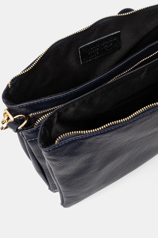 Kožená kabelka Answear.LAB 834.ilk tmavomodrá