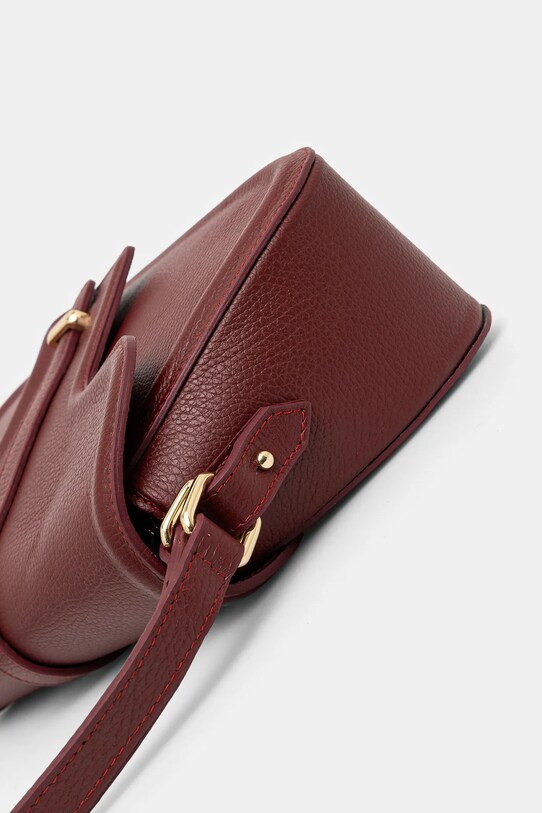 Answear.LAB torebka skórzana bordowy 872.ilk