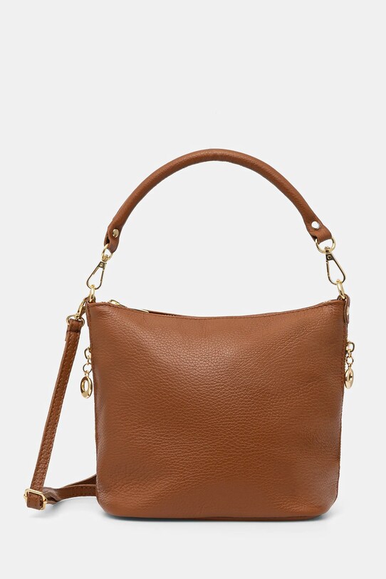 Kožna torba Answear.LAB bez uzorka smeđa 191200.HWK