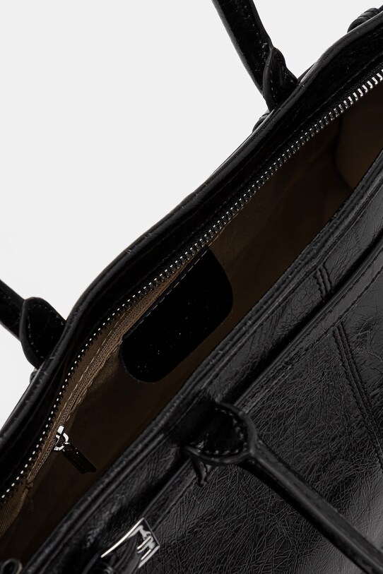 Answear.LAB torebka skórzana 1187.CMS czarny