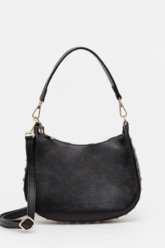 Кожена чанта Answear.LAB гладка кожа черен 986.hms