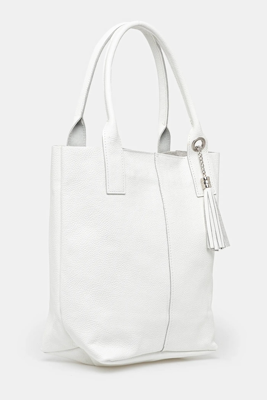 Δερμάτινη τσάντα Answear.LAB 100400.hms λευκό WW25