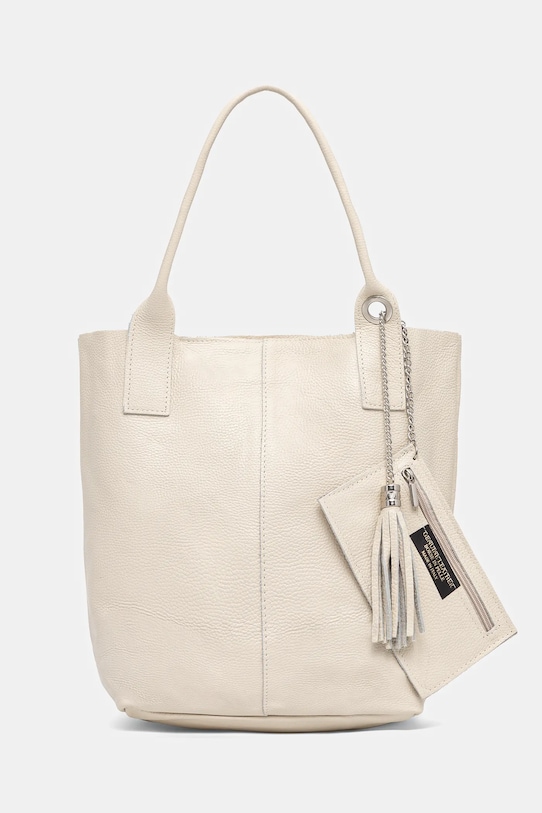 Δερμάτινη τσάντα Answear.LAB μπεζ 100400.hms