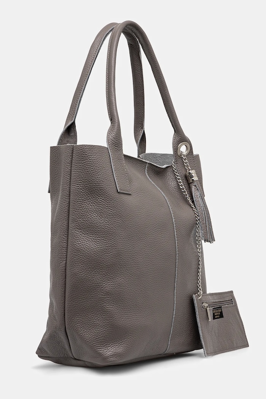 Шкіряна сумочка Answear.LAB 100400.hms сірий WW25