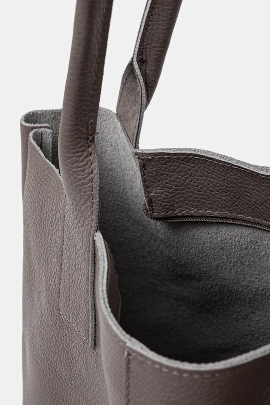 Шкіряна сумочка Answear.LAB 100400.hms сірий