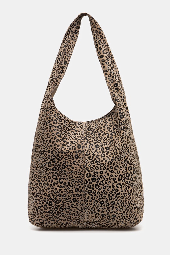 Answear.LAB torebka zamszowa skóra zamszowa beżowy 103.1.hms