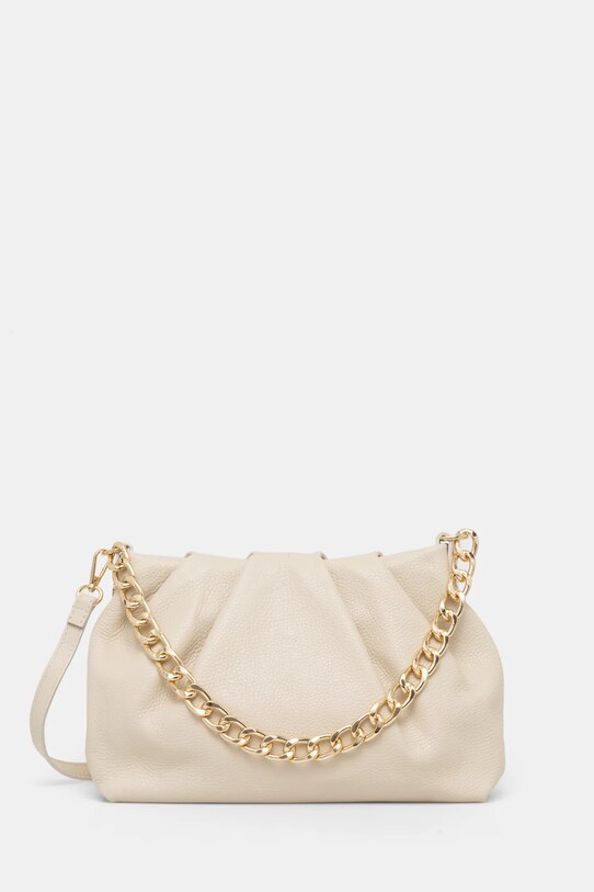 Answear Lab borsa a mano in pelle pelle fiore beige 935.ios