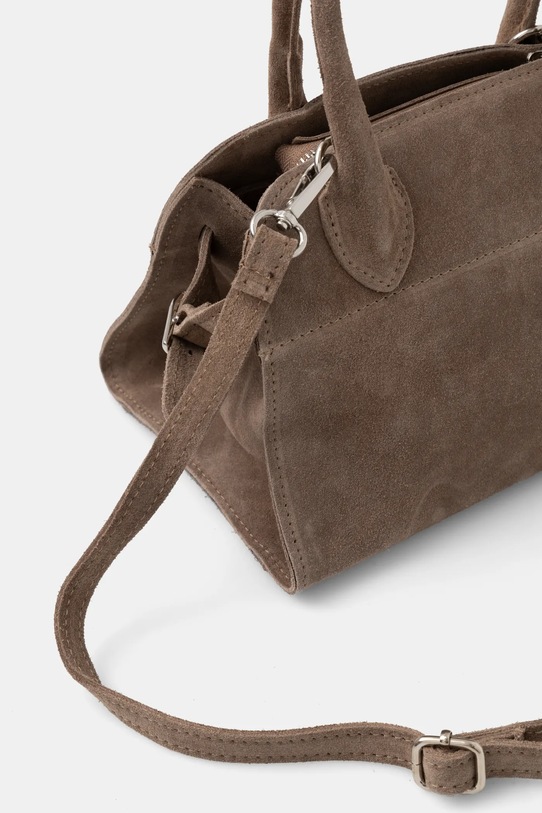 Akcesoria Answear.LAB torebka zamszowa 1080.ios beżowy