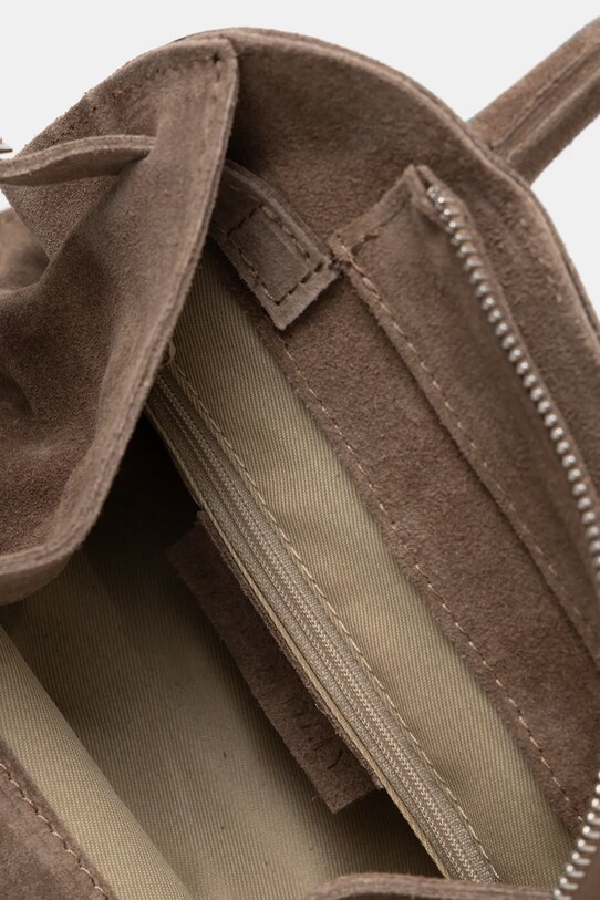 Answear.LAB torebka zamszowa 1080.ios beżowy