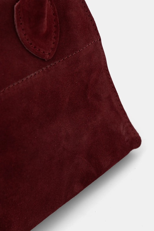 Torba od brušene kože Answear.LAB bordo 1080.ios