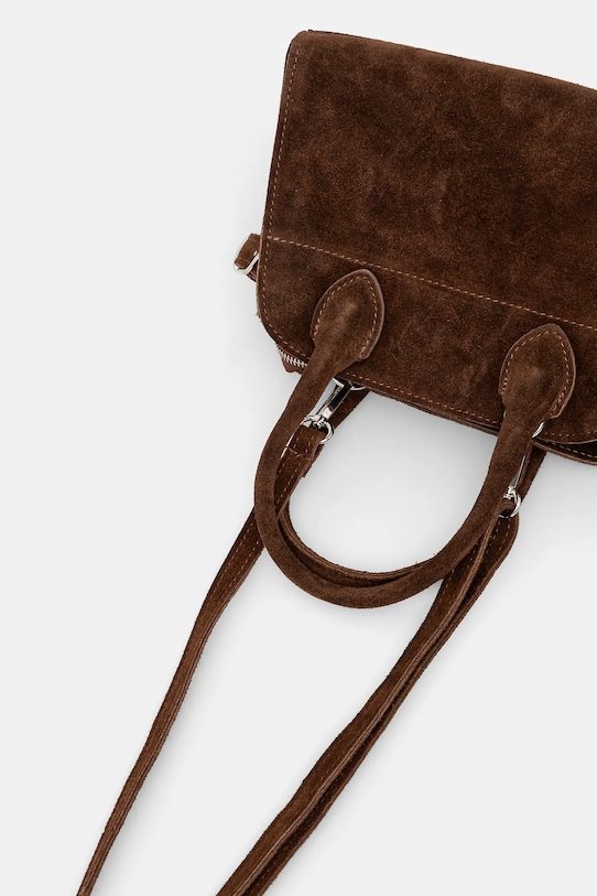 Torba od brušene kože Answear.LAB 1080.ios smeđa