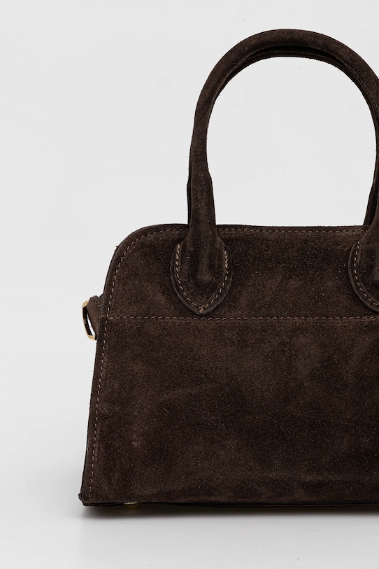 Akcesoria Answear.LAB torebka zamszowa 1080.ios brązowy