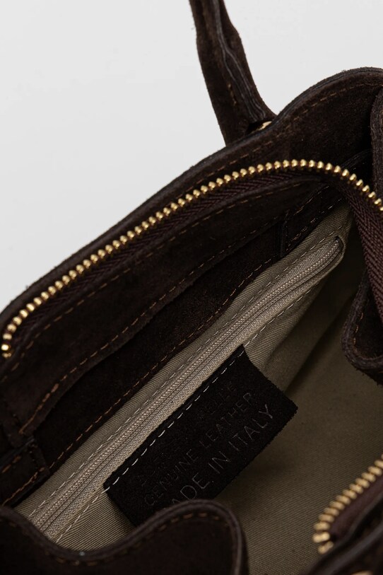 Answear.LAB torebka zamszowa 1080.ios brązowy