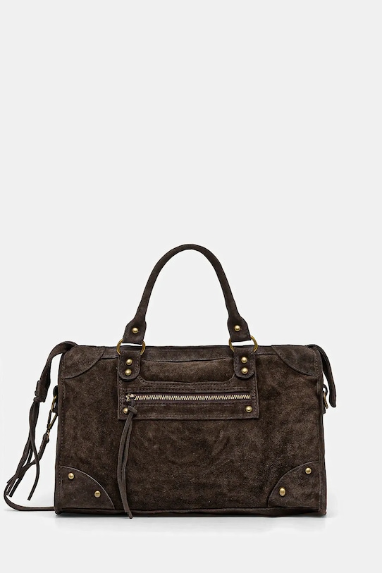 Semišová kabelka Answear.LAB semišová koža hnedá 0427A.fos