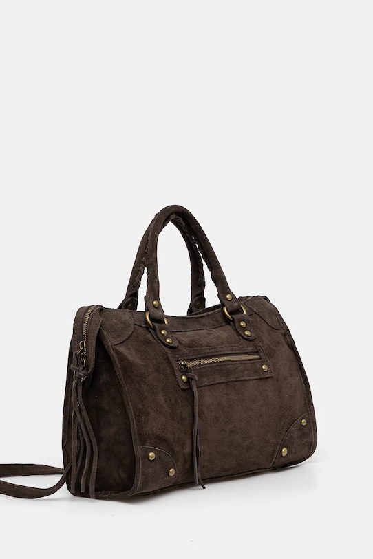 Semišová kabelka Answear.LAB 0427A.fos hnedá WW25