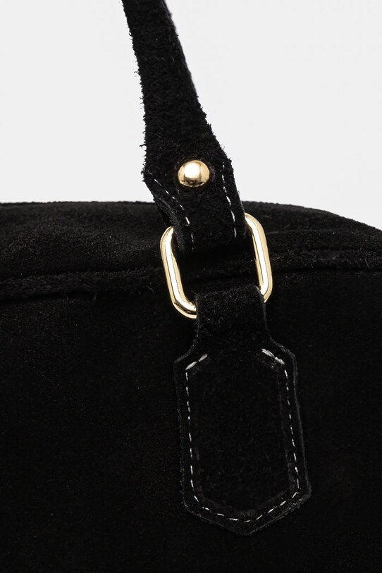 Accesorii Answear Lab geanta de mana din piele intoarsa 0423.fos negru