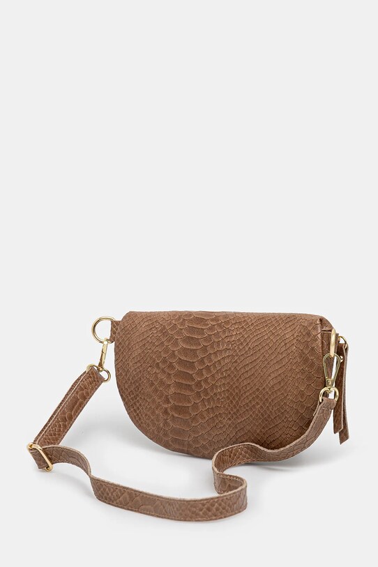 Accesorii Answear Lab borseta de piele 565.hms maro