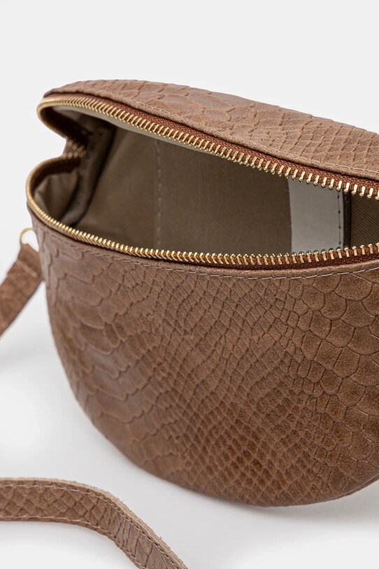 Answear Lab borseta de piele maro 565.hms