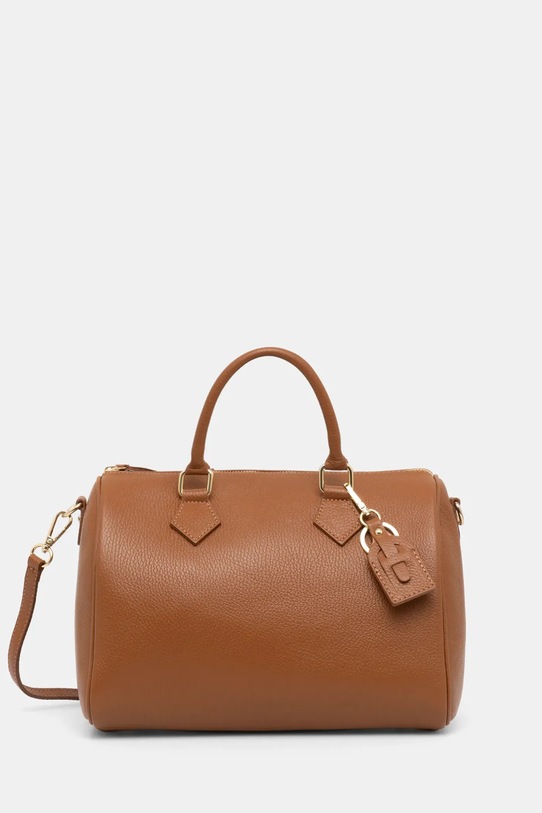 Δερμάτινη τσάντα Answear.LAB λείο δέρμα καφέ 840.ilk