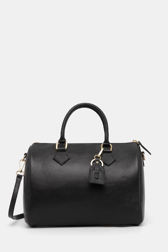 Answear.LAB borsa a mano in pelle pelle fiore nero 840.ilk