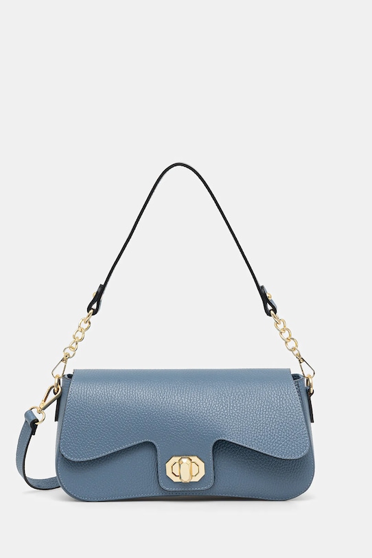 Answear.LAB torebka skórzana skóra licowa niebieski 896.ilk