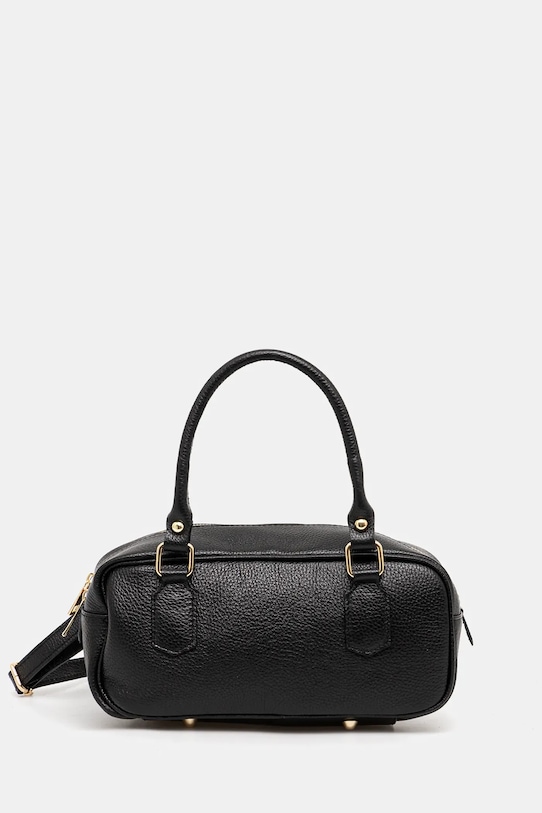 Kožená kabelka Answear.LAB usňová koža čierna M075.hlk