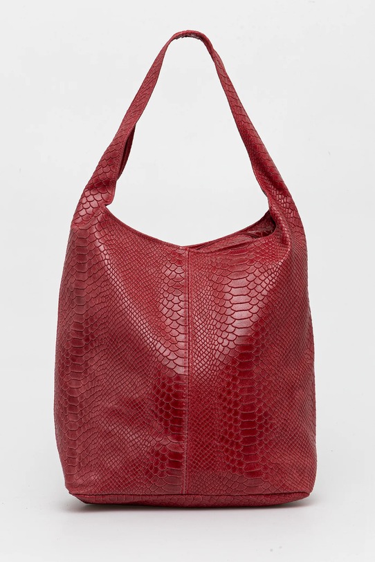 Кожаная сумочка Answear.LAB мелкий узор красный 1010.tod.HWK