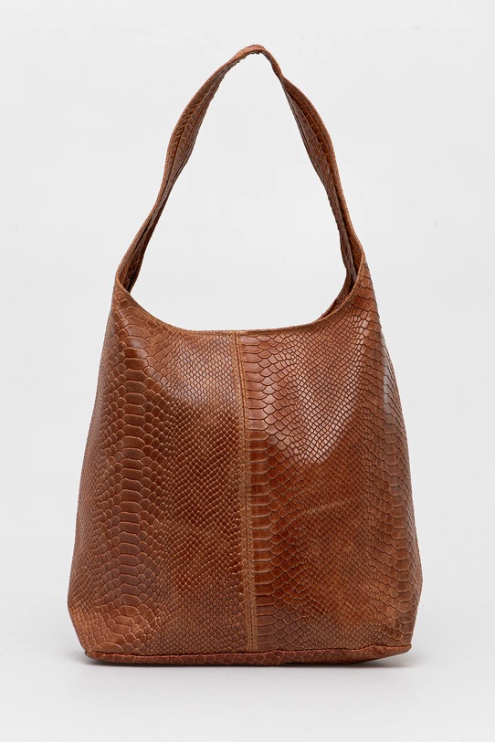 Answear.LAB borsa a mano in pelle marrone 1010.tod.HWK