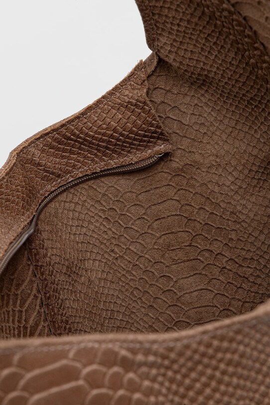 Kožna torba Answear.LAB 1010.tod.HWK smeđa