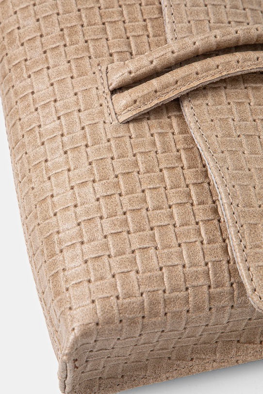 Answear Lab borsa a mano in pelle beige 1184.HWK