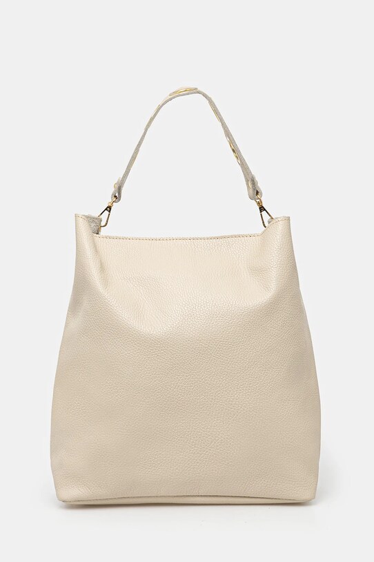 Answear.LAB torebka skórzana skóra licowa beżowy 1179.HWK