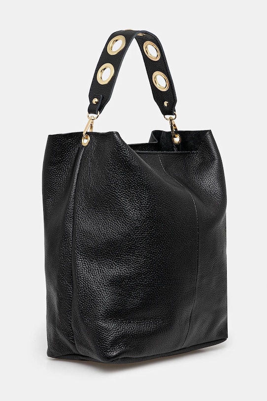 Usnjena torbica Answear.LAB 1179.HWK črna WW25