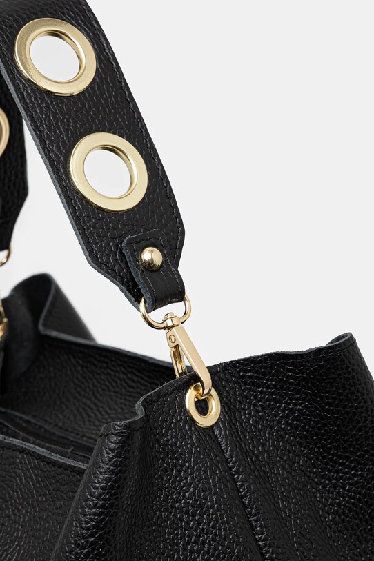 Usnjena torbica Answear.LAB črna 1179.HWK