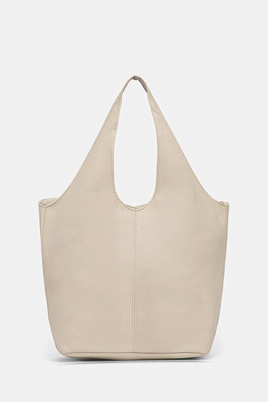 Answear.LAB torebka skórzana skóra licowa beżowy 766.HWK