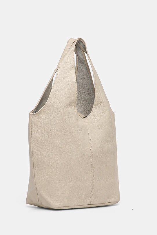 Answear.LAB torebka skórzana 766.HWK beżowy WW25