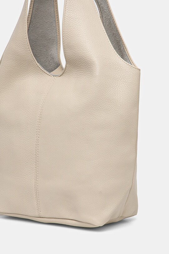 Akcesoria Answear.LAB torebka skórzana 766.HWK beżowy