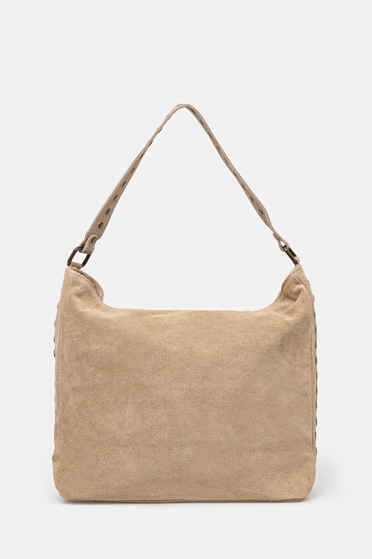 Answear.LAB torebka zamszowa nie mieści A4 beżowy 1014.HWK