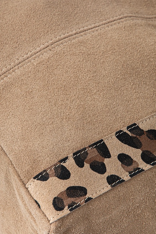 Answear.LAB torebka zamszowa beżowy 869.HWK